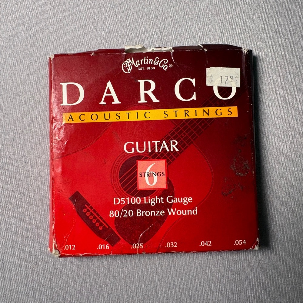 Martin Darco D5100 Acoustic Guitar Strings 80/20 Bronze Wound Light .012-.054